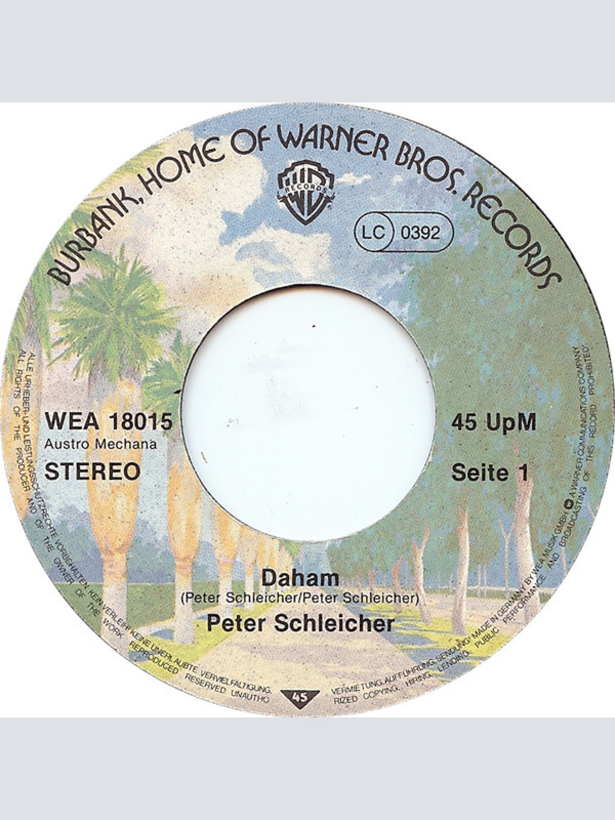 Vinyl / Schleicher* - Daham / Der Asoziale