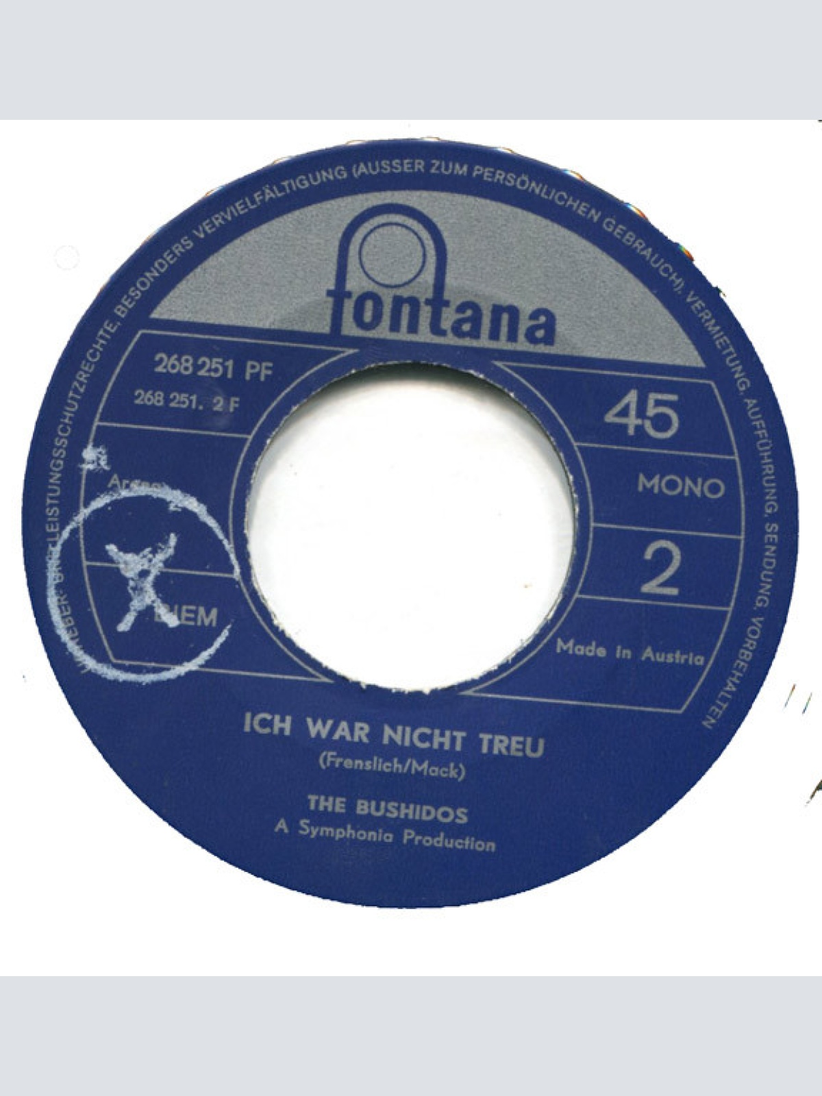 Vinyl / The Bushidos* - Leere Hände