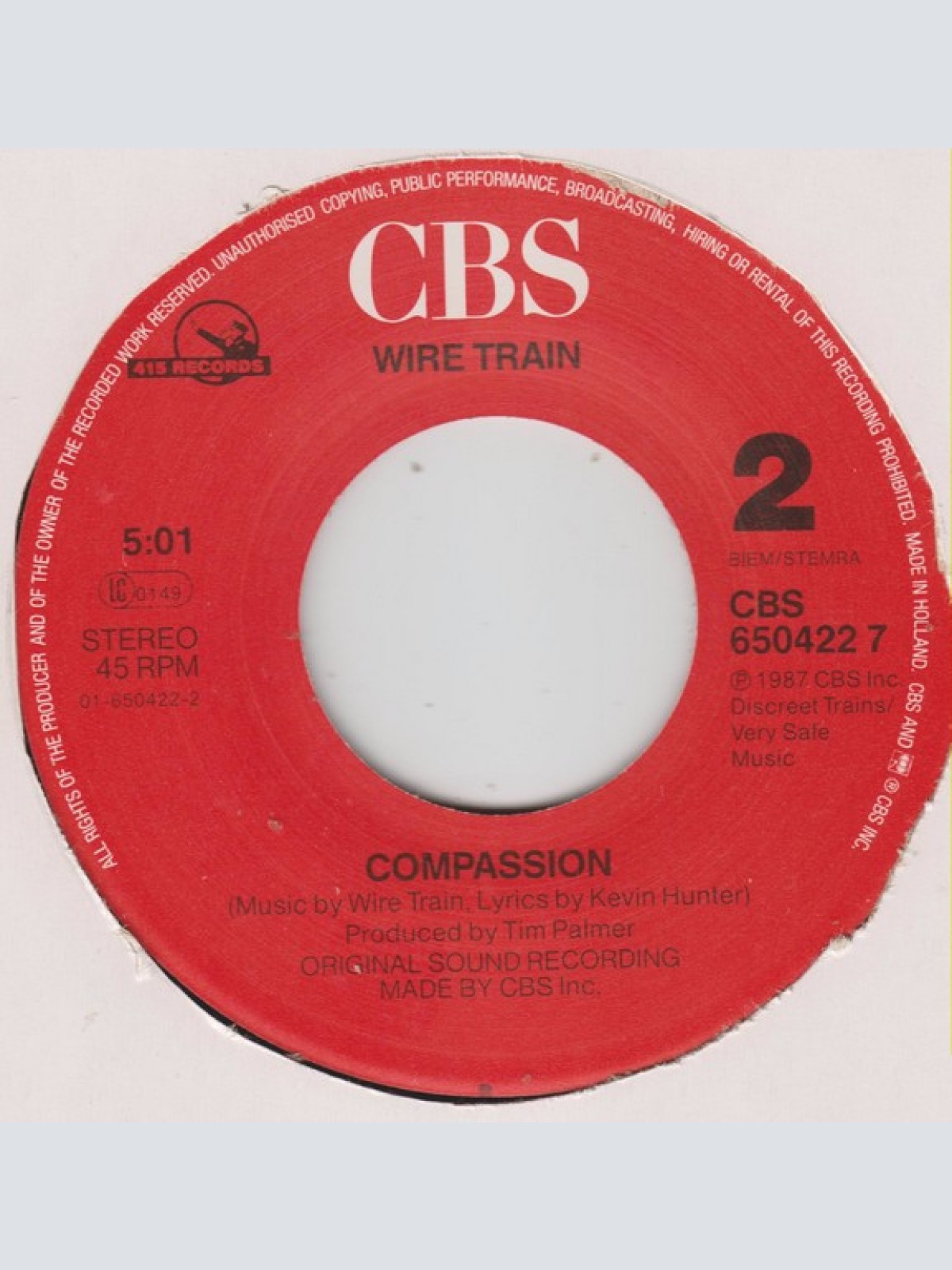 Vinyl / Wire Train - She Comes On