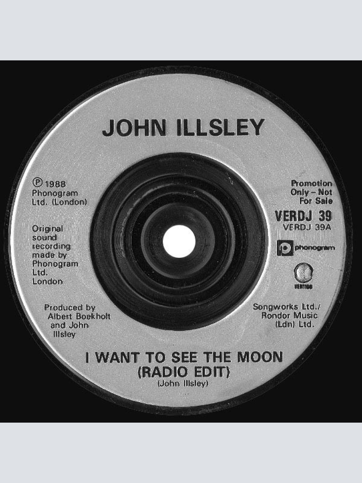 Vinyl / John Illsley - I Want To See The Moon (Radio Edit)