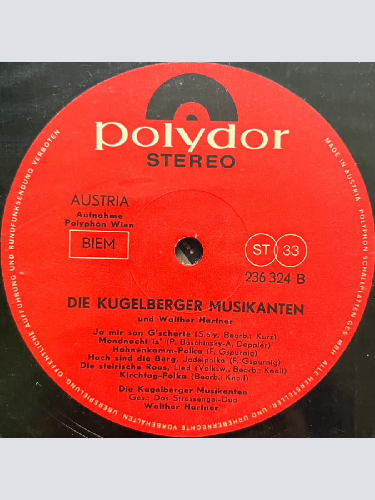 Vinyl / Die Kugelberger* Lustige Conference Walther Hartner - Die Kugelberger Musikanten