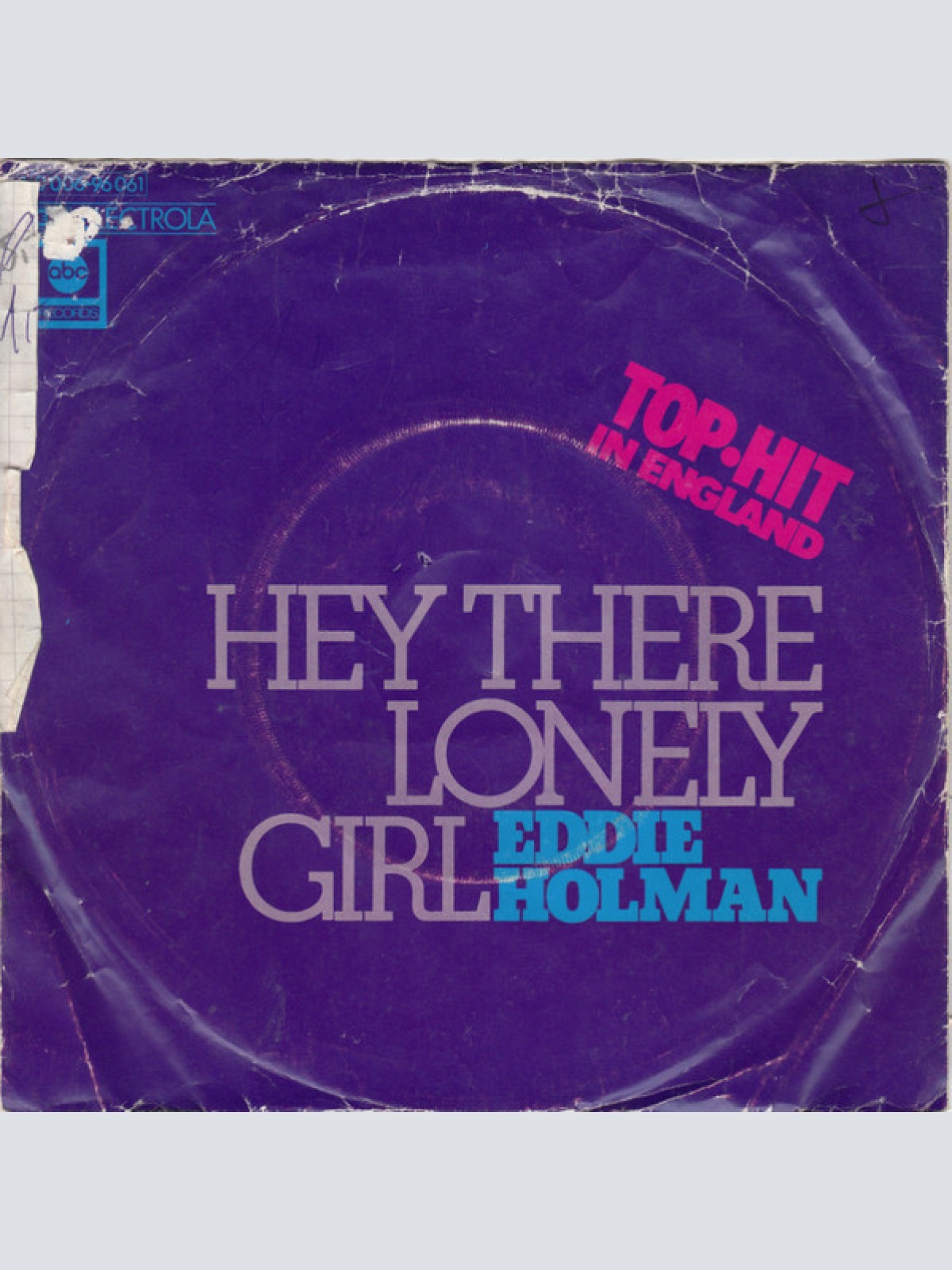 Vinyl / Eddie Holman - Hey There Lonely Girl