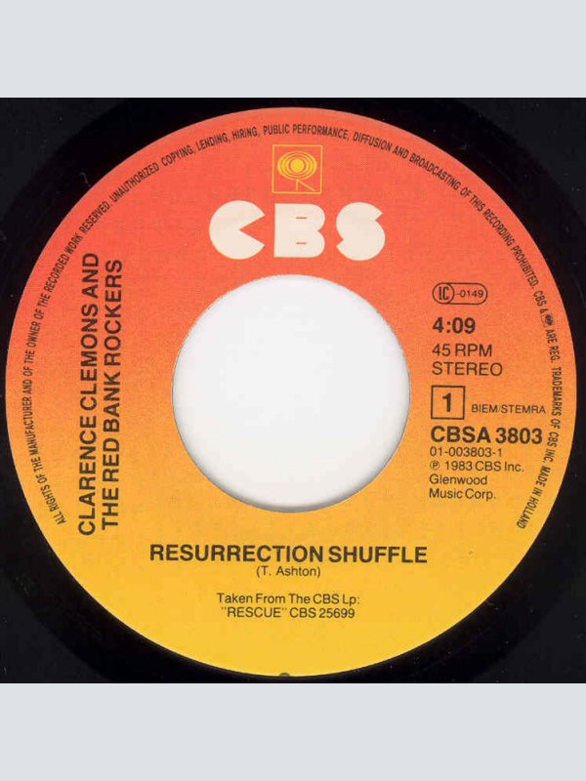 Vinyl / Clarence Clemons And The Red Bank Rockers - Resurrection Shuffle