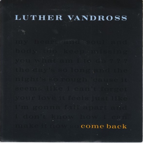 Vinyl / Luther Vandross - Come Back