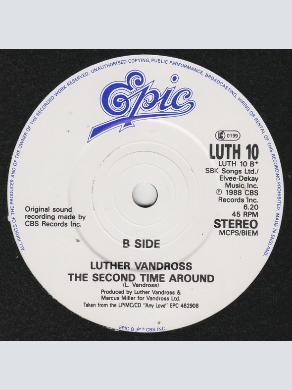 Vinyl / Luther Vandross - Come Back