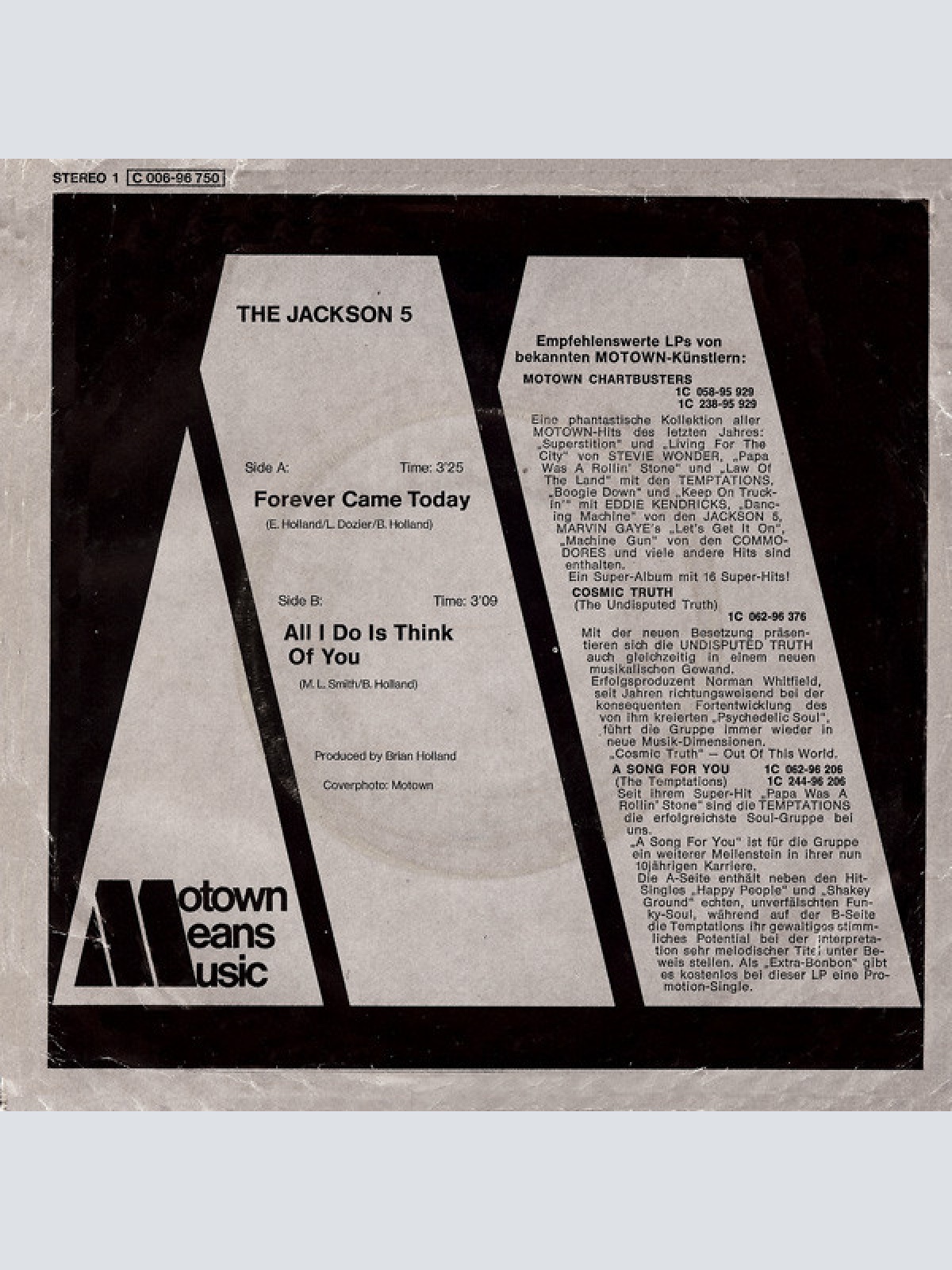 Vinyl / The Jackson 5 - Forever Came Today