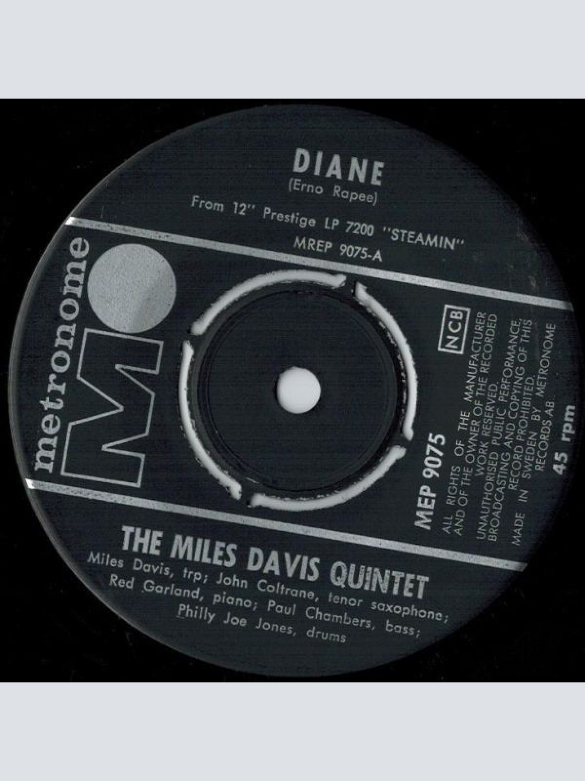 Vinyl / The Miles Davis Quintet - Steamin' With The Miles Davis Quintet
