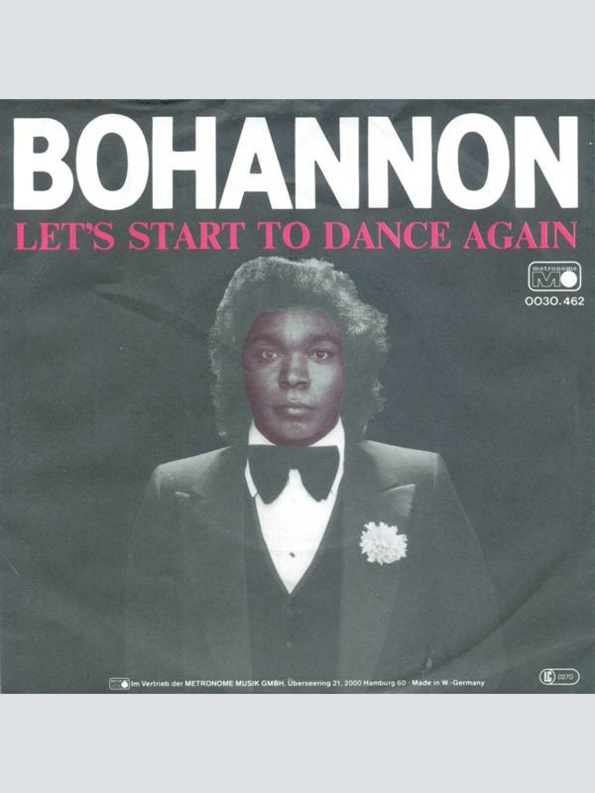 Vinyl / Bohannon* - Let's Start To Dance Again