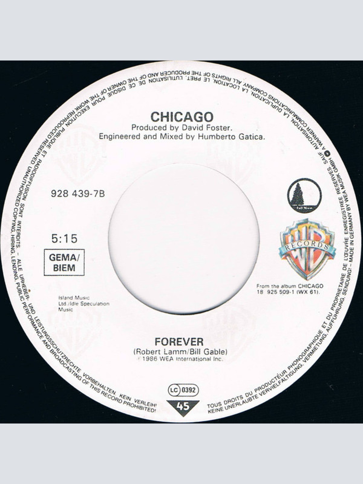 Vinyl / Chicago (2) - Will You Still Love Me?