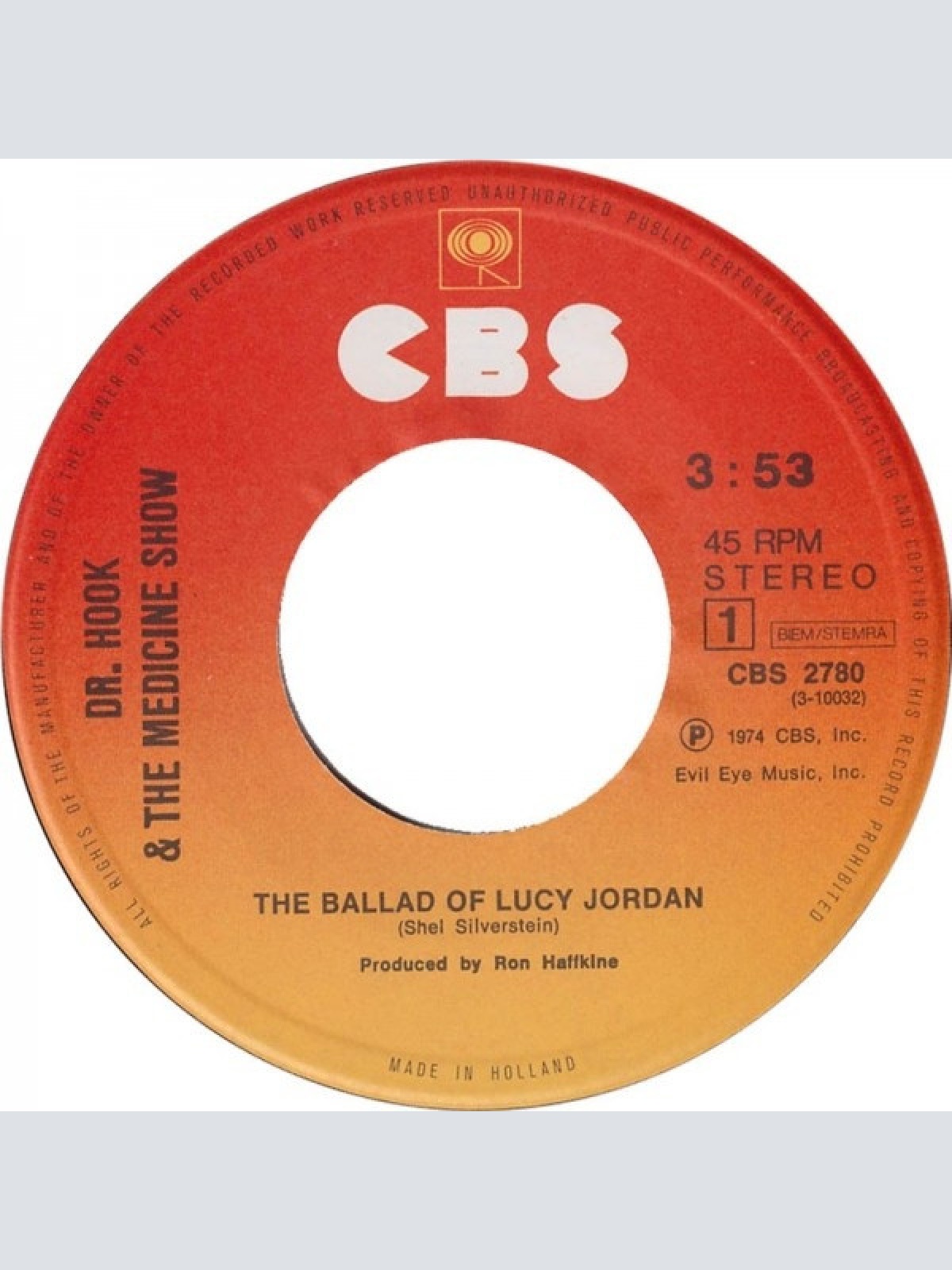 Vinyl / Dr. Hook And The Medicine Show* - The Ballad Of Lucy Jordon