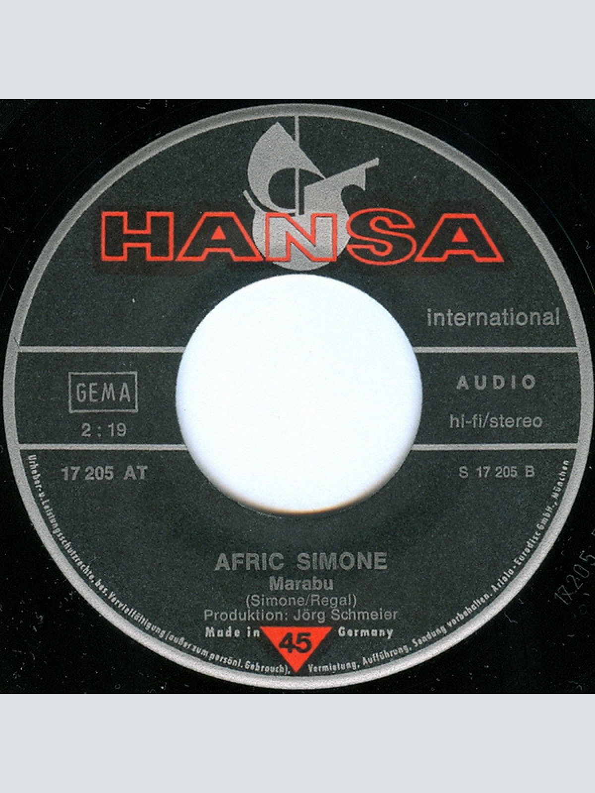 Vinyl / Afric Simone - Playa Blanca