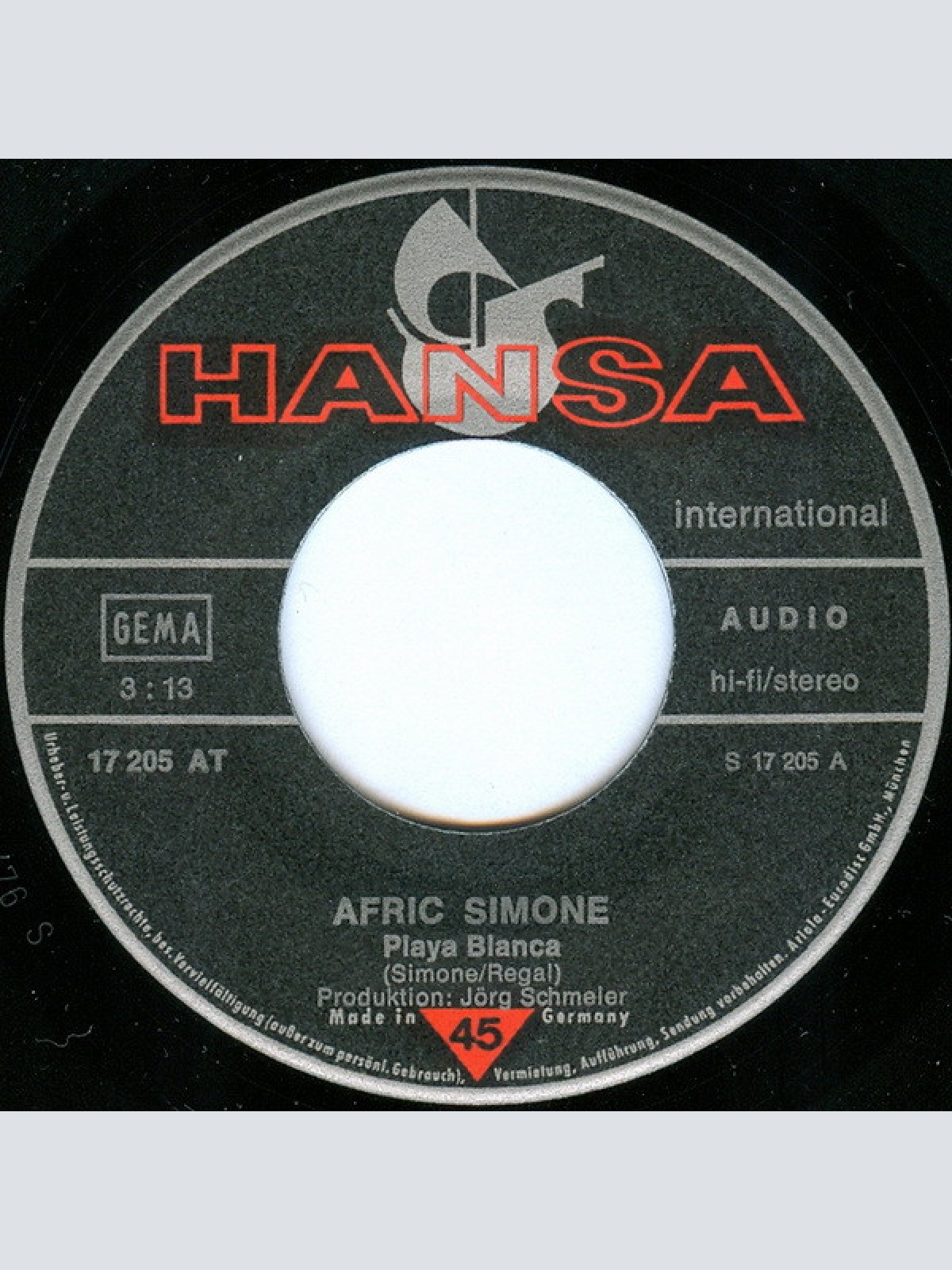 Vinyl / Afric Simone - Playa Blanca