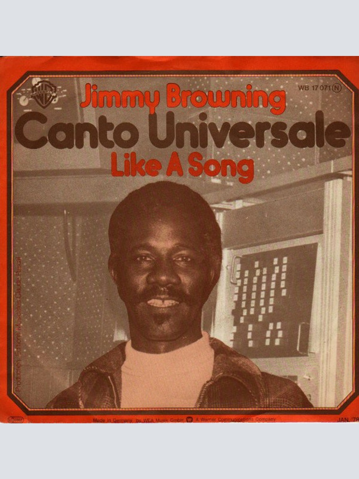 Vinyl / Jimmy Browning - Canto Universale / Like A Song