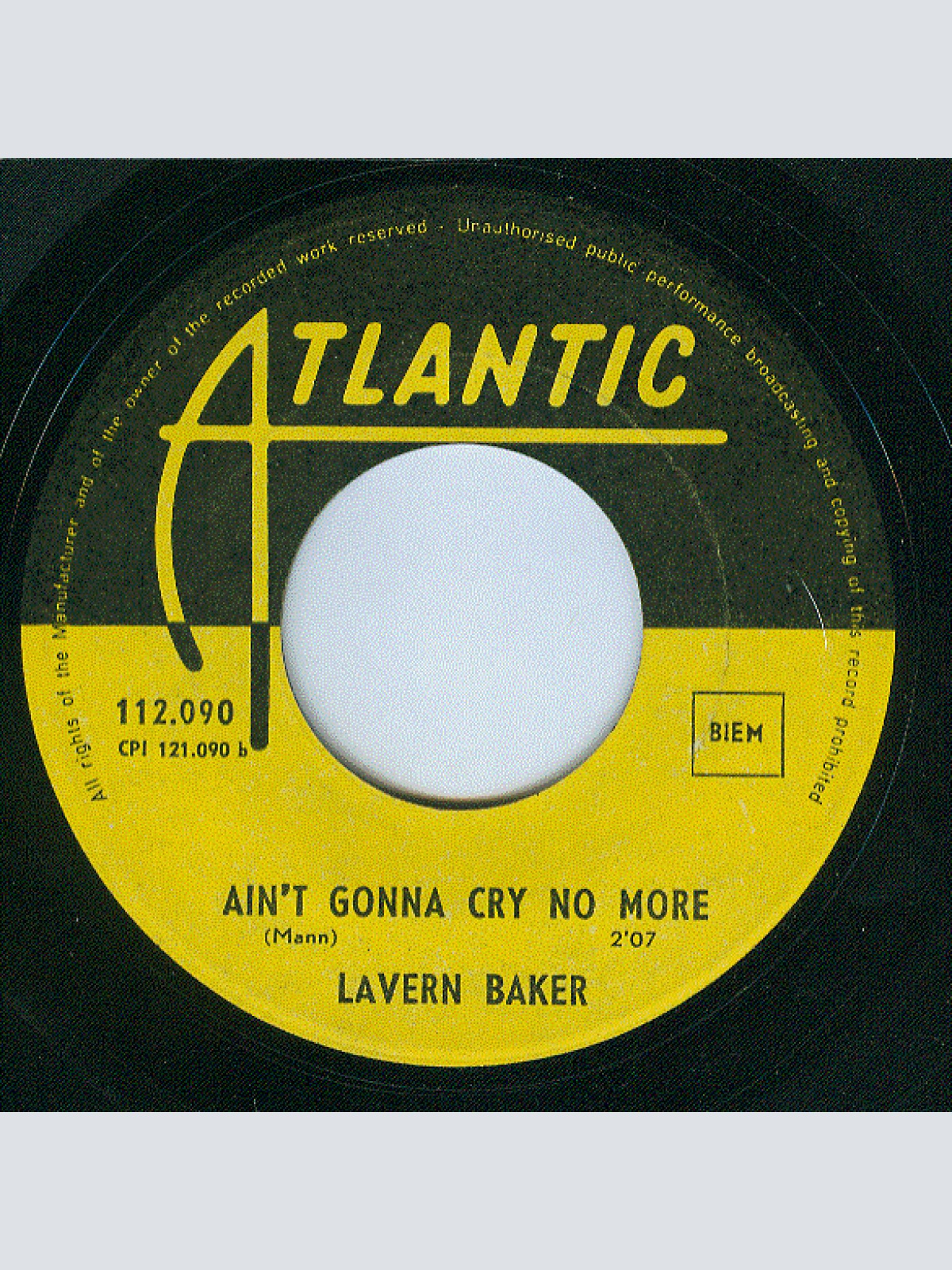 Vinyl / Lavern Baker - Fly Me To The Moon / Ain't Gonna Cry No More