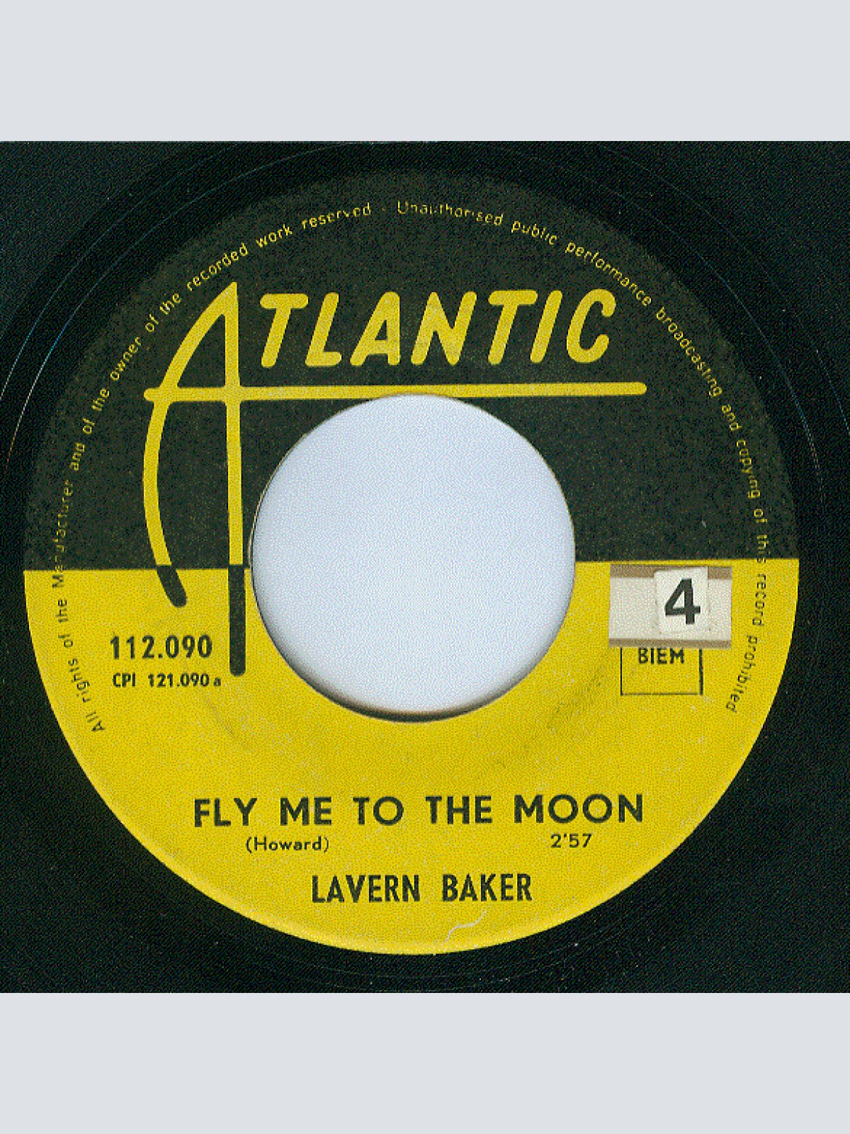 Vinyl / Lavern Baker - Fly Me To The Moon / Ain't Gonna Cry No More