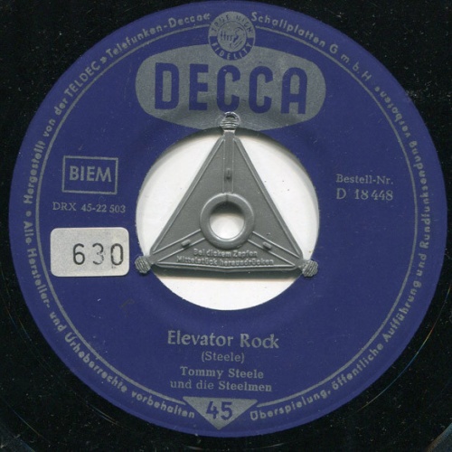 Vinyl / Tommy Steel Und Die Steelmen* - Elevator Rock / Doomsday Rock