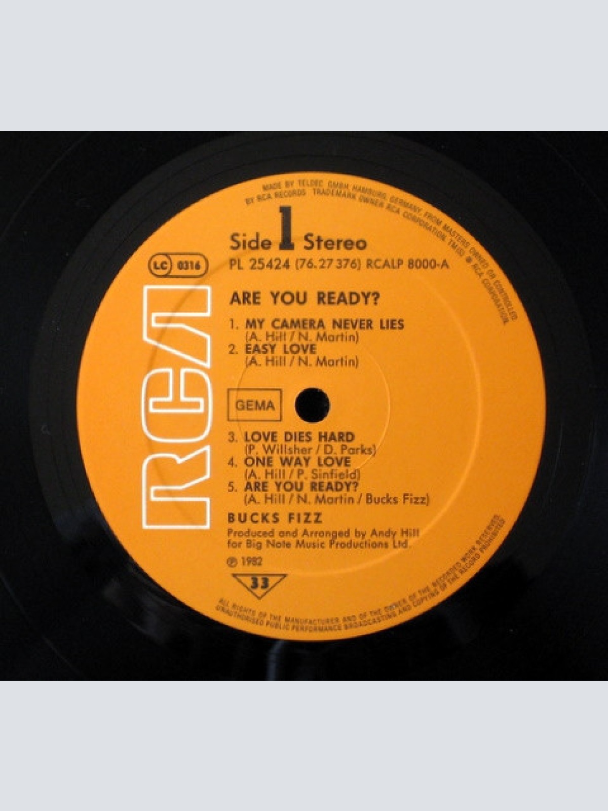 Vinyl / Bucks Fizz - Are You Ready?