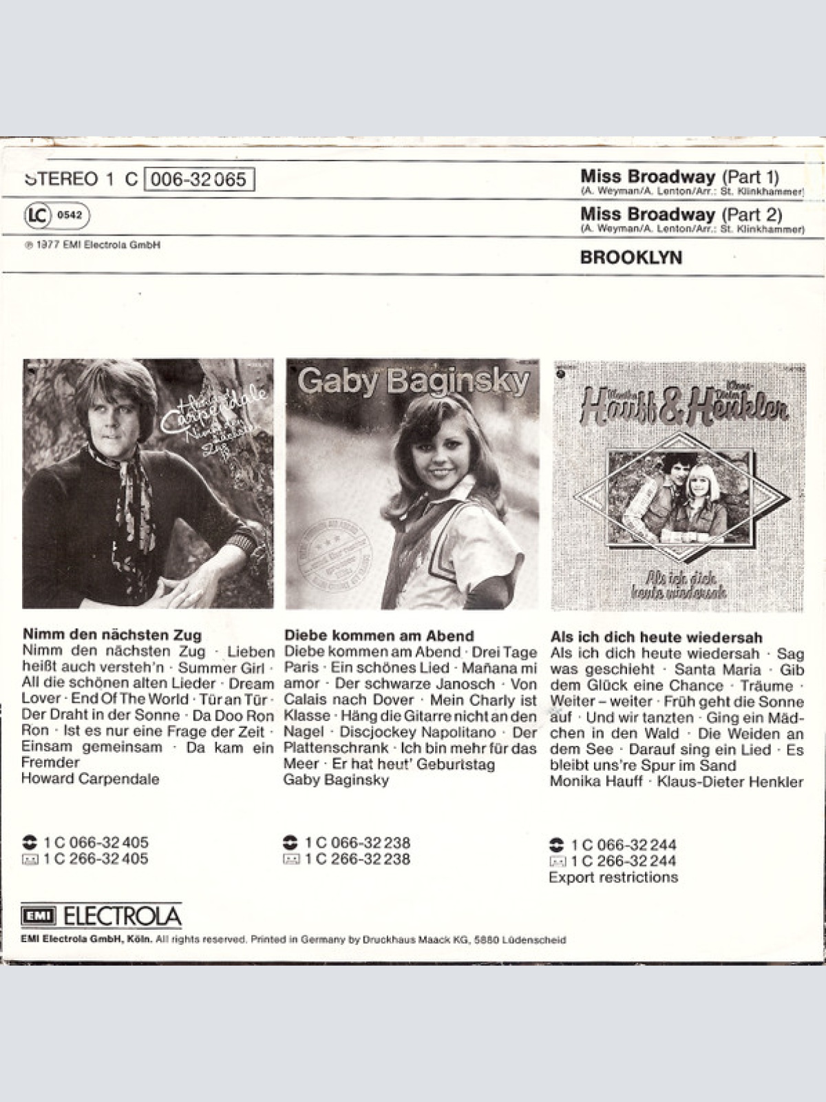 Vinyl / Brooklyn (11) - Miss Broadway (Part 1&2)