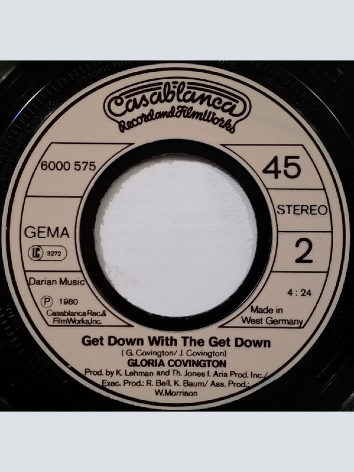 Vinyl / Gloria Covington - Movin' On