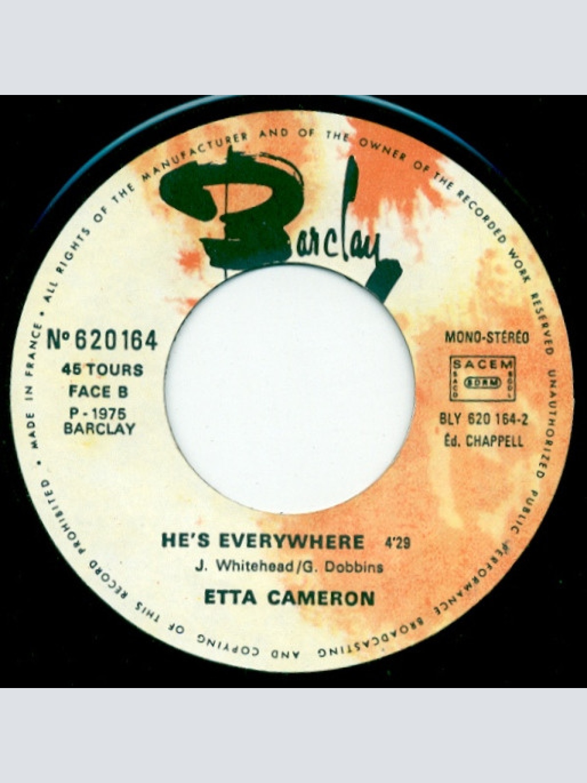 Vinyl / Etta Cameron - I'm A Woman / He's Everywhere