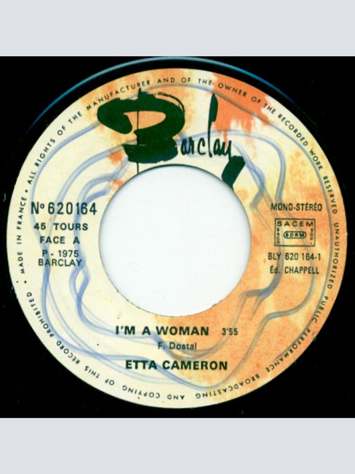 Vinyl / Etta Cameron - I'm A Woman / He's Everywhere