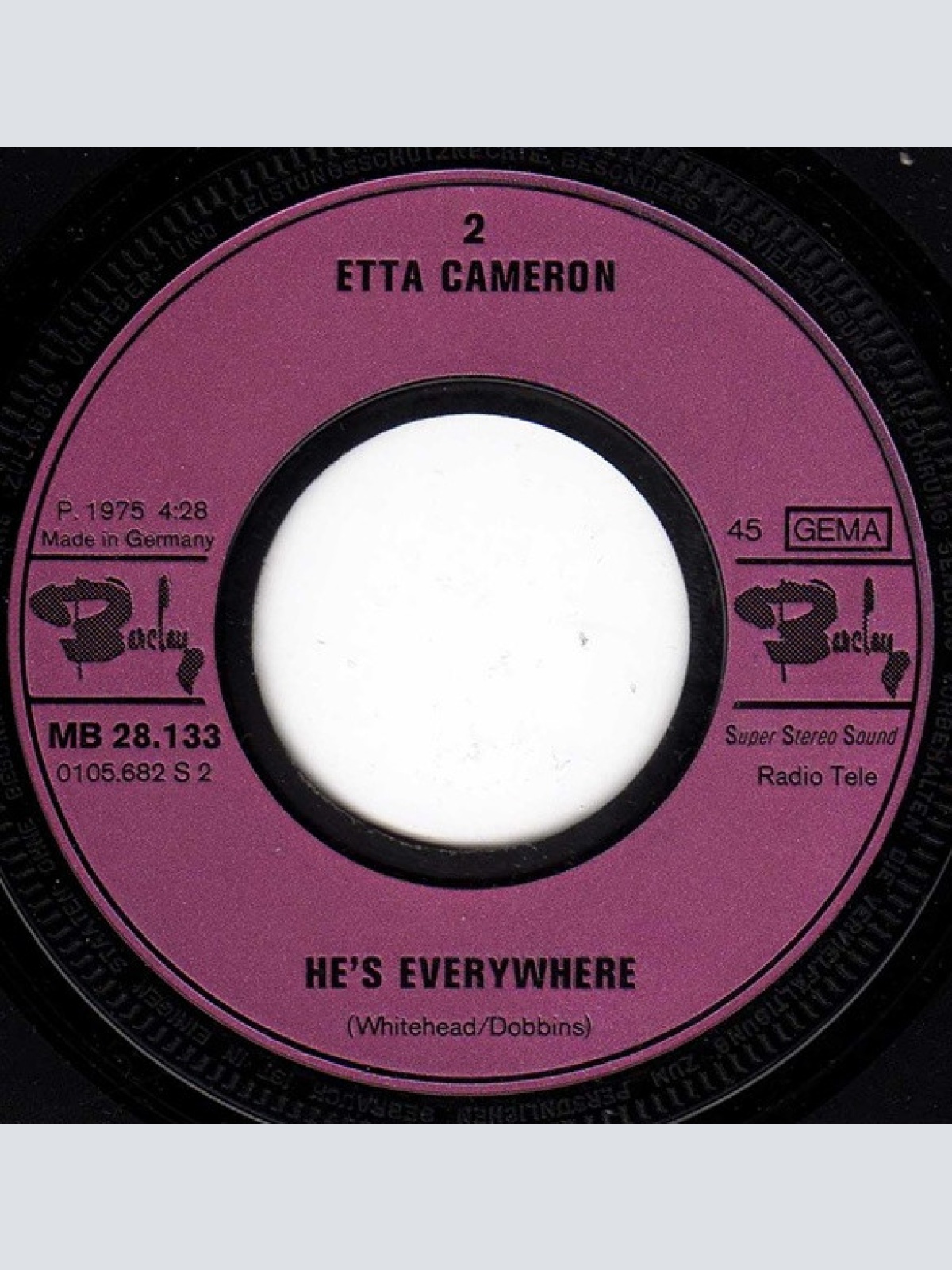 Vinyl / Etta Cameron - I'm A Woman