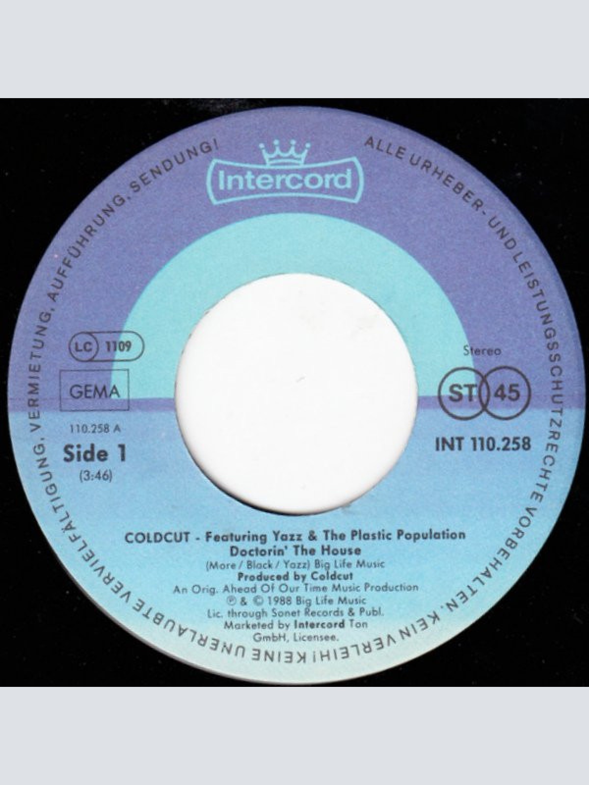 Vinyl / Coldcut - Doctorin' The House