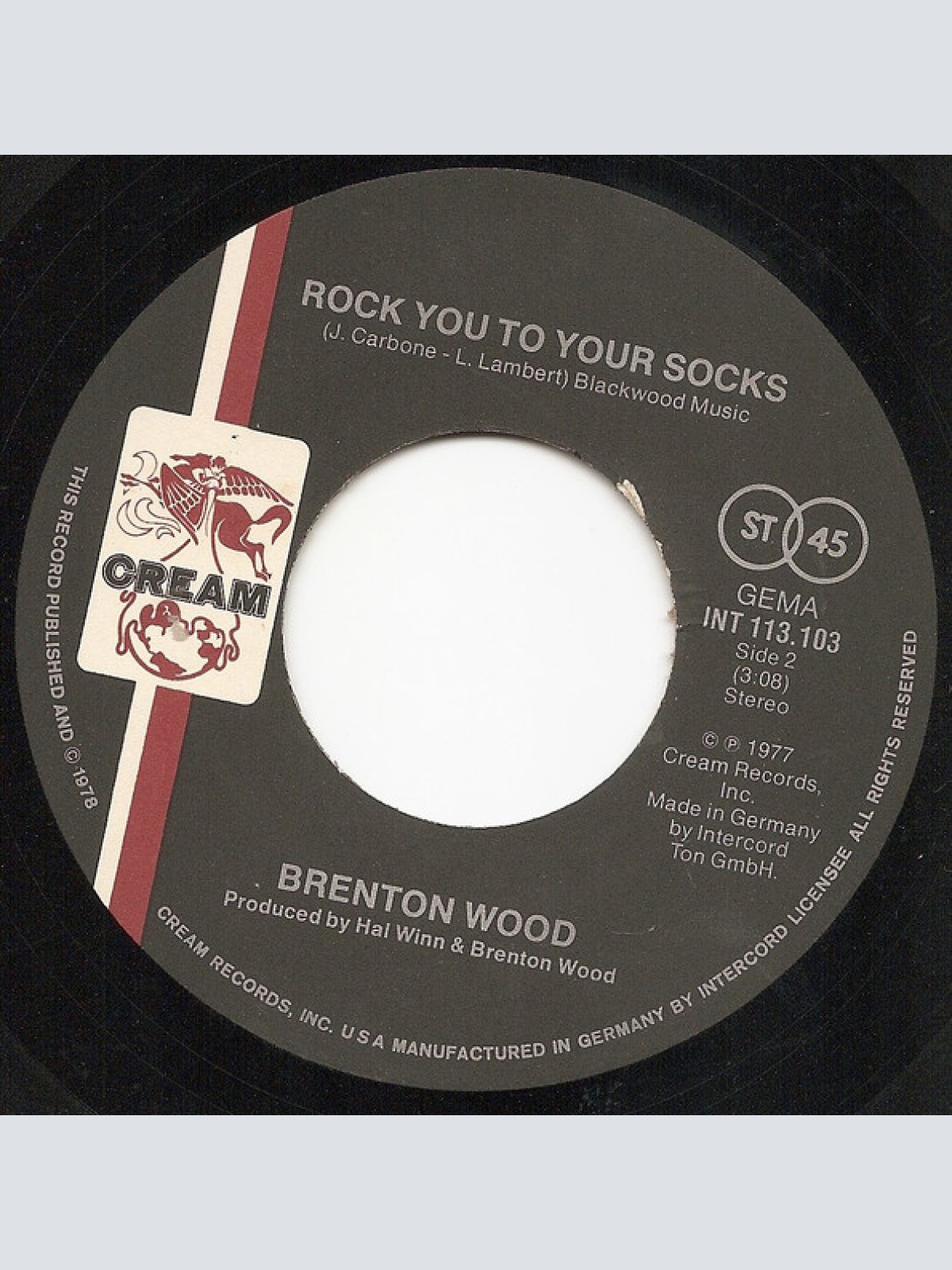 Vinyl / Brenton Wood - Number One / Rock You To Your Socks