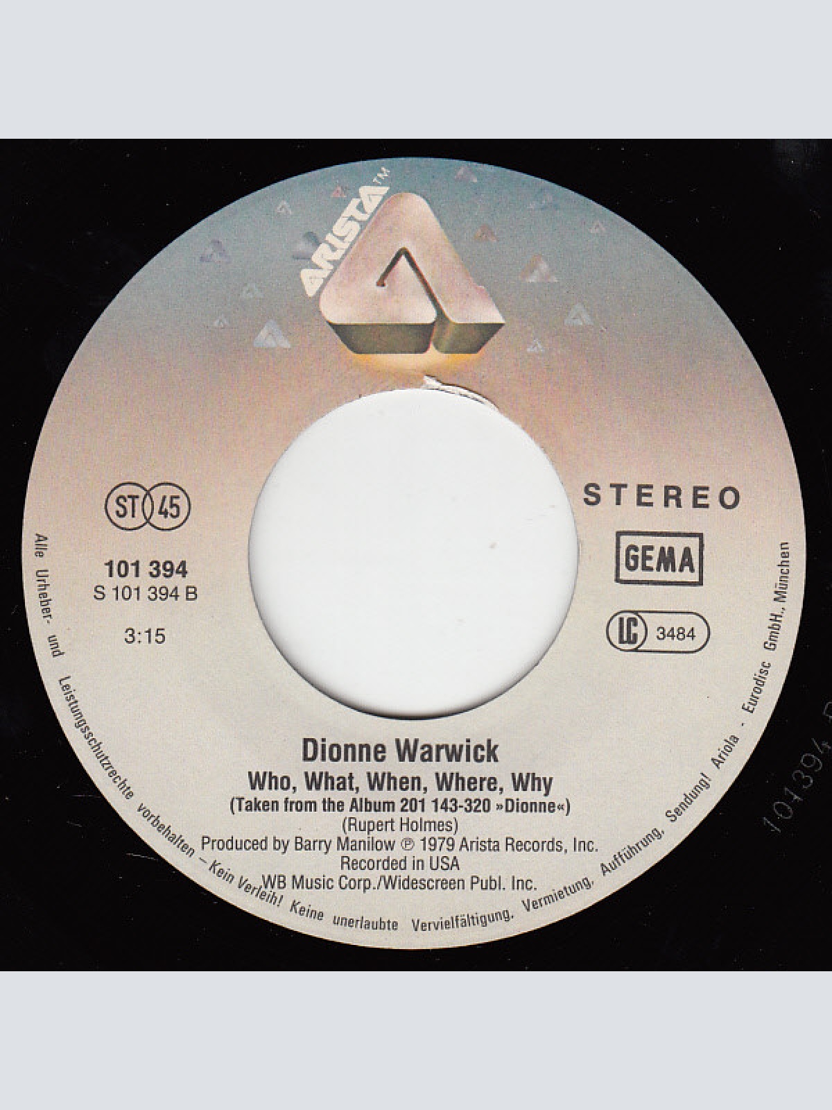 Vinyl / Dionne Warwick - Deja Vu