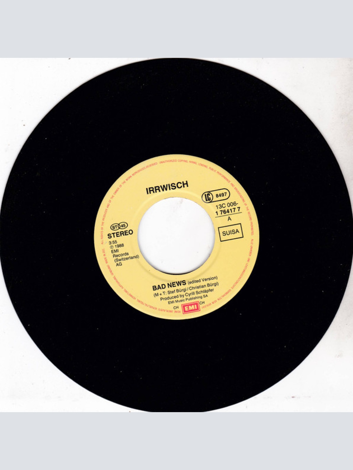 Vinyl / Irrwisch - Bad News