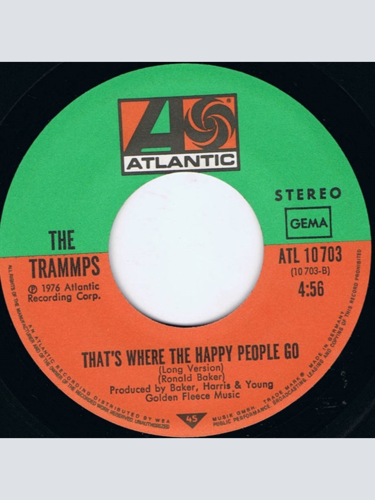 Vinyl / The Trammps - That's Where The Happy People Go (Part I+II)