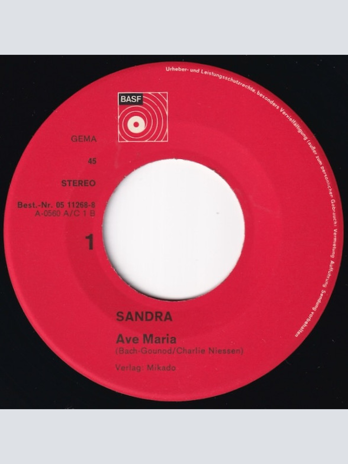 Vinyl / Sandra* - Ave Maria