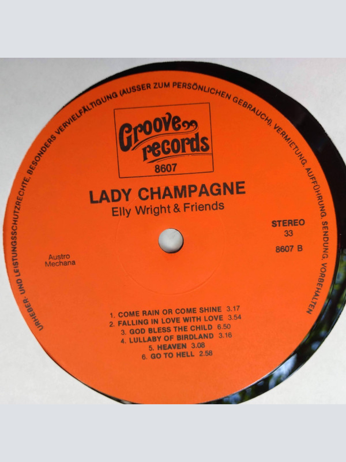 Vinyl / Elly Wright - Lady Champagne