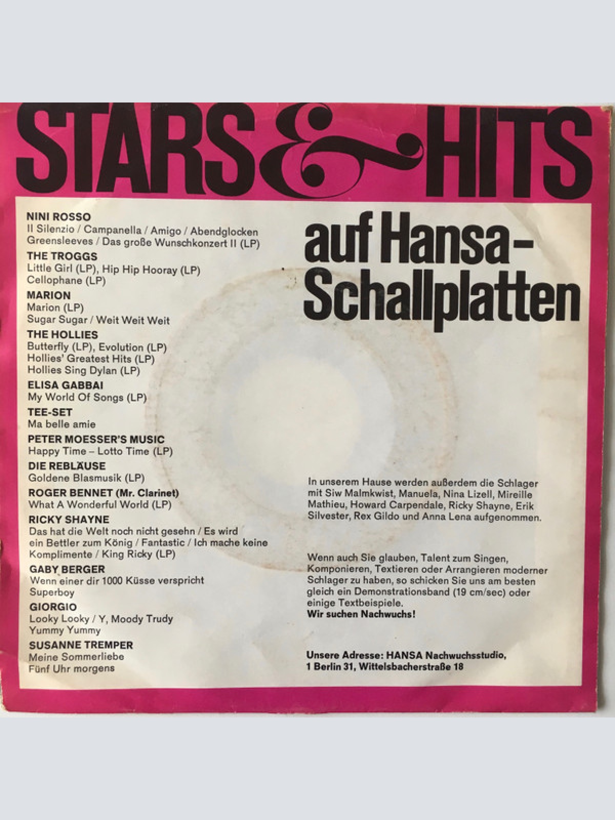 Vinyl / The Galaxy Sound Orchestra - Beach Of Loneliness