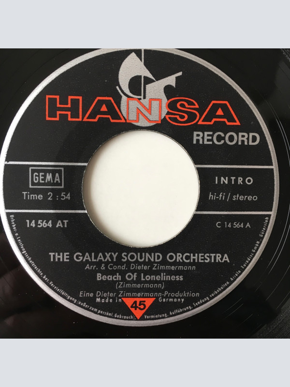 Vinyl / The Galaxy Sound Orchestra - Beach Of Loneliness