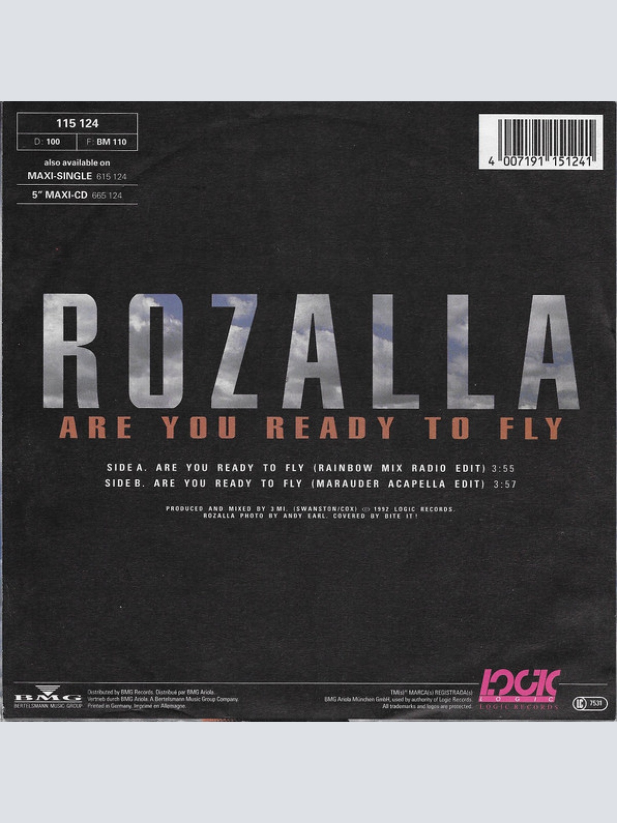 Vinyl / Rozalla - Are You Ready To Fly