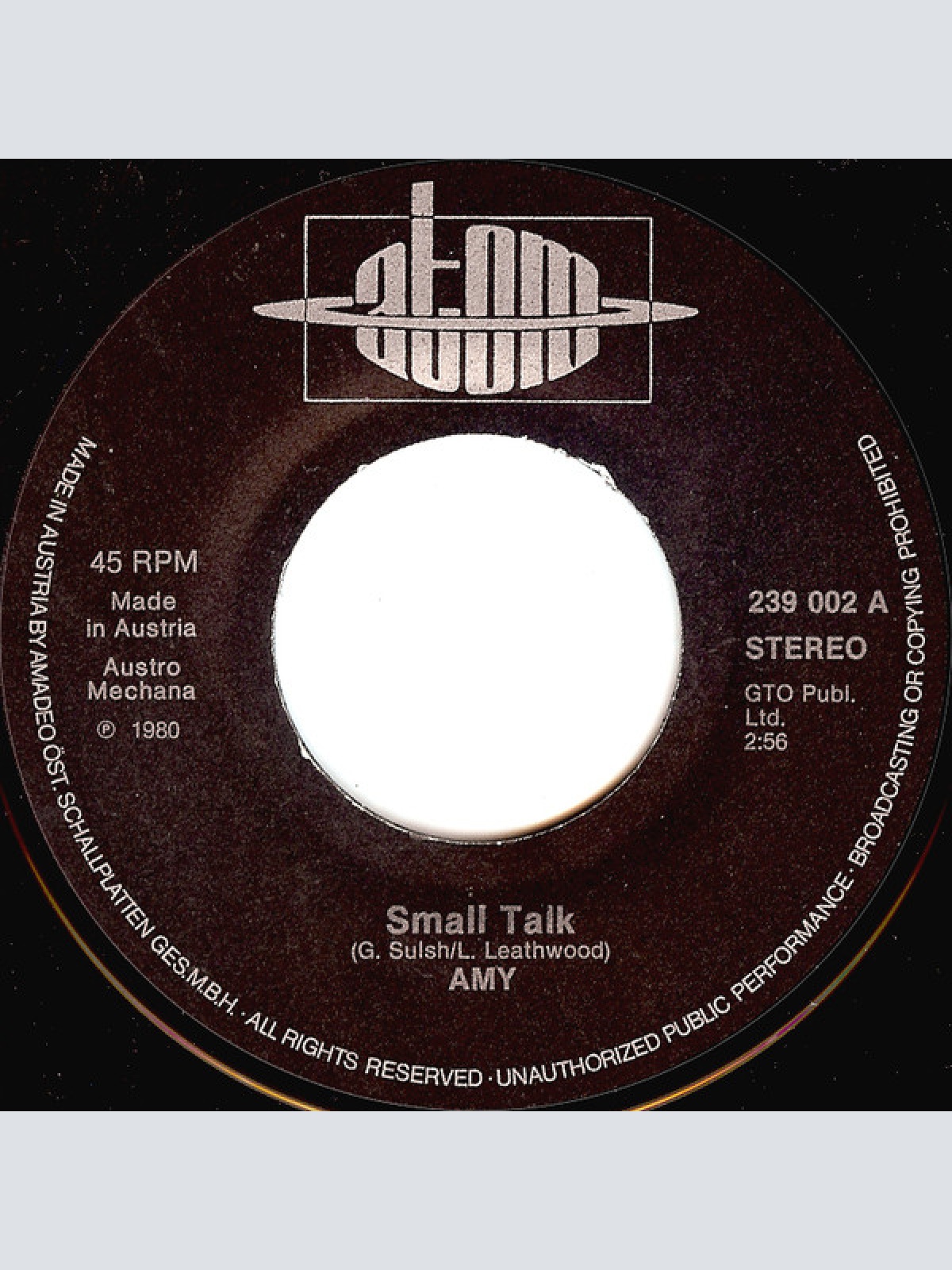 Vinyl / Amy (19) - Small Talk