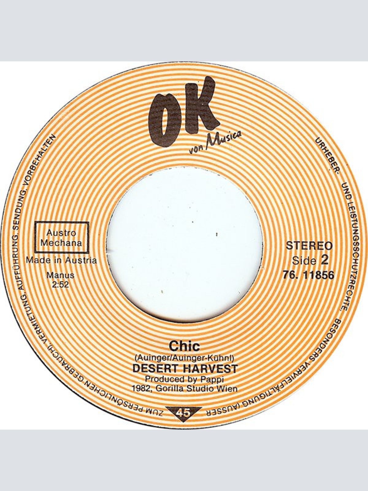 Vinyl / Desert Harvest - Alarm