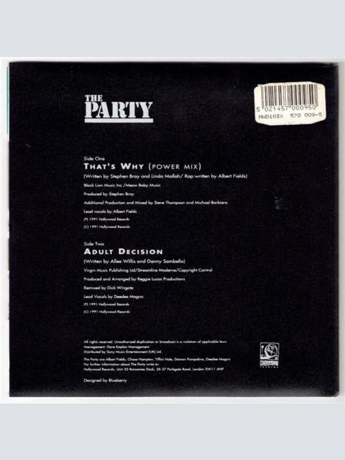 Vinyl / The Party - That's Why