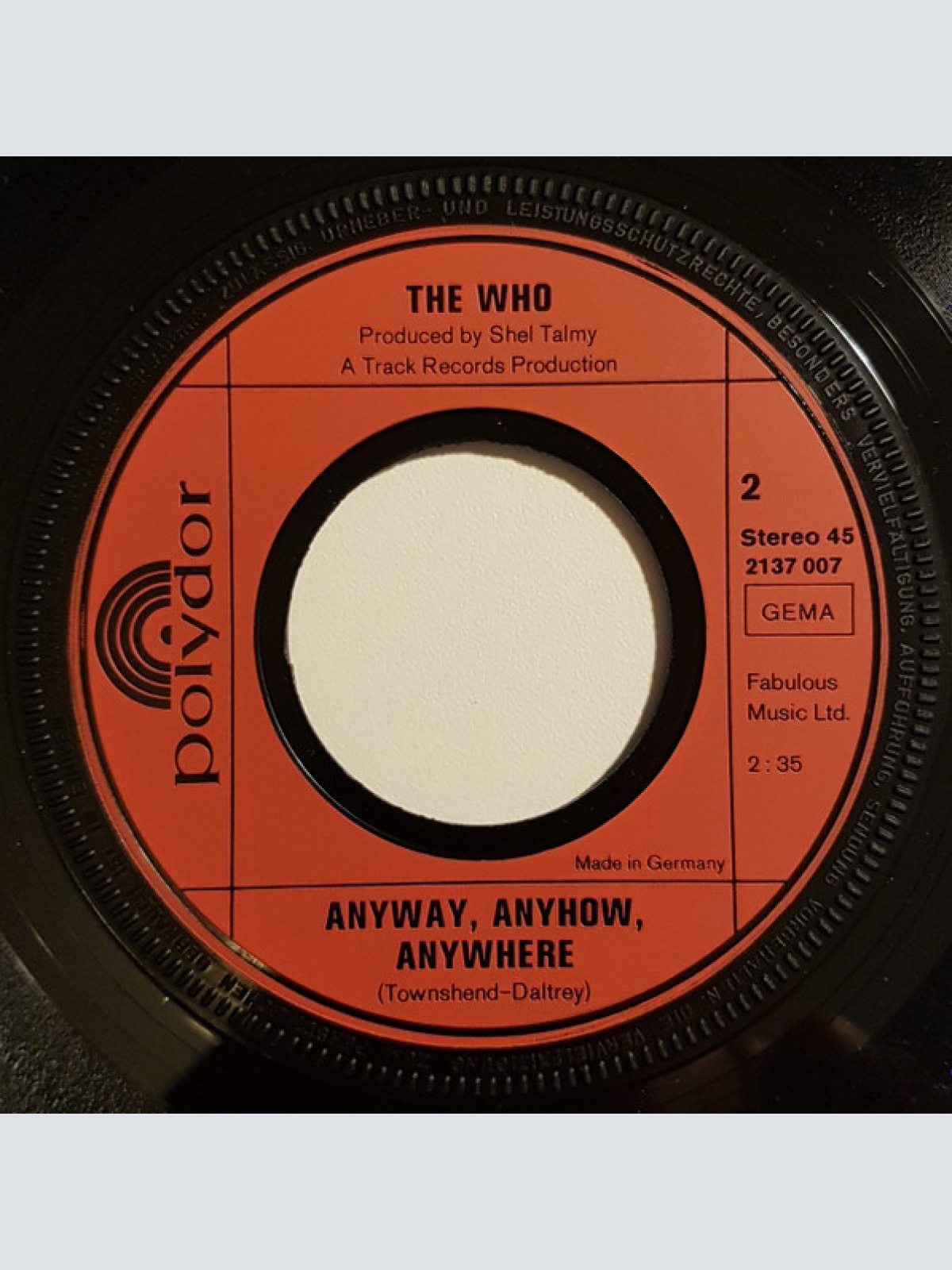 Vinyl / The Who - Die Grossen Vier