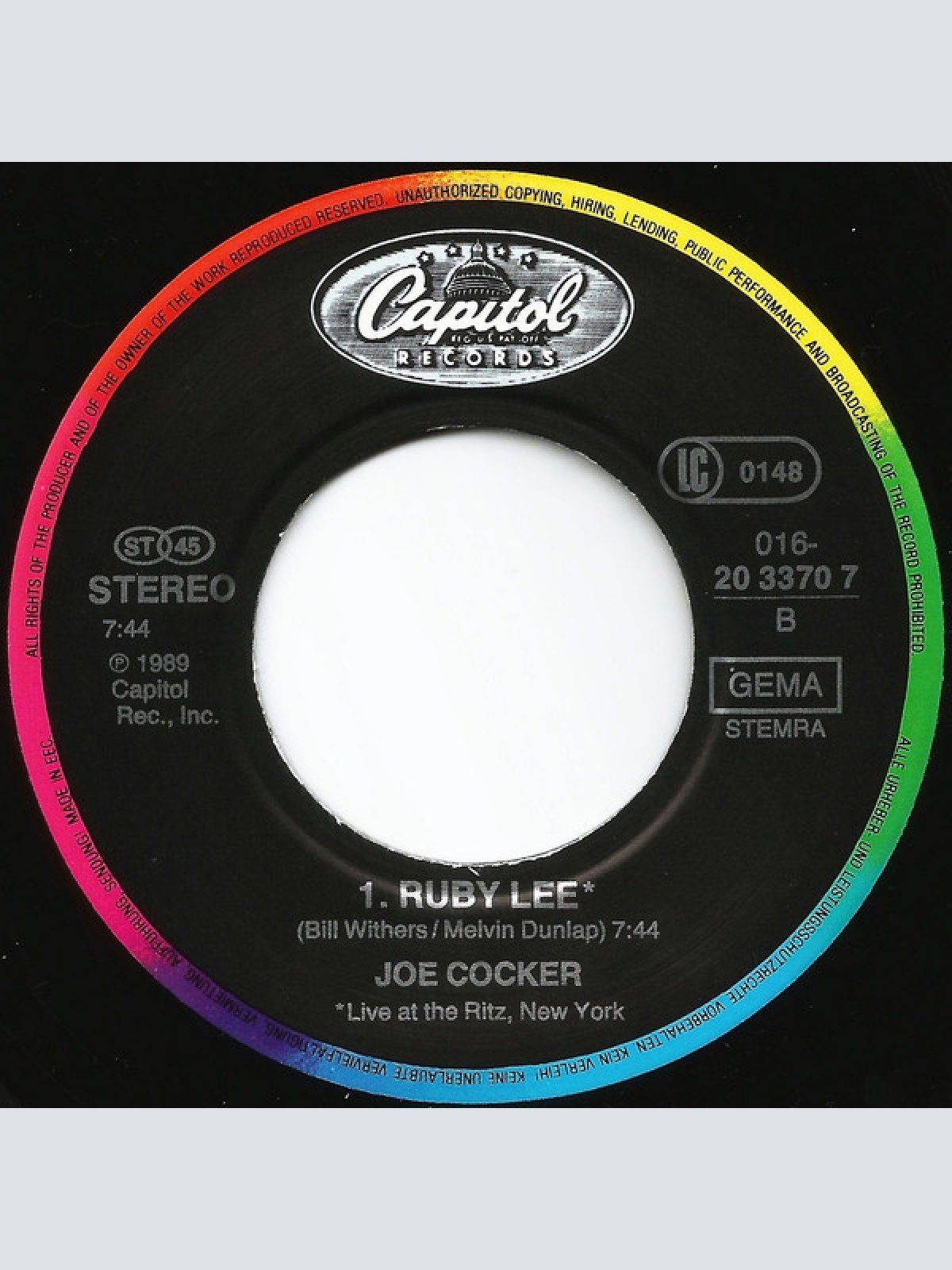 Vinyl / Joe Cocker - When The Night Comes