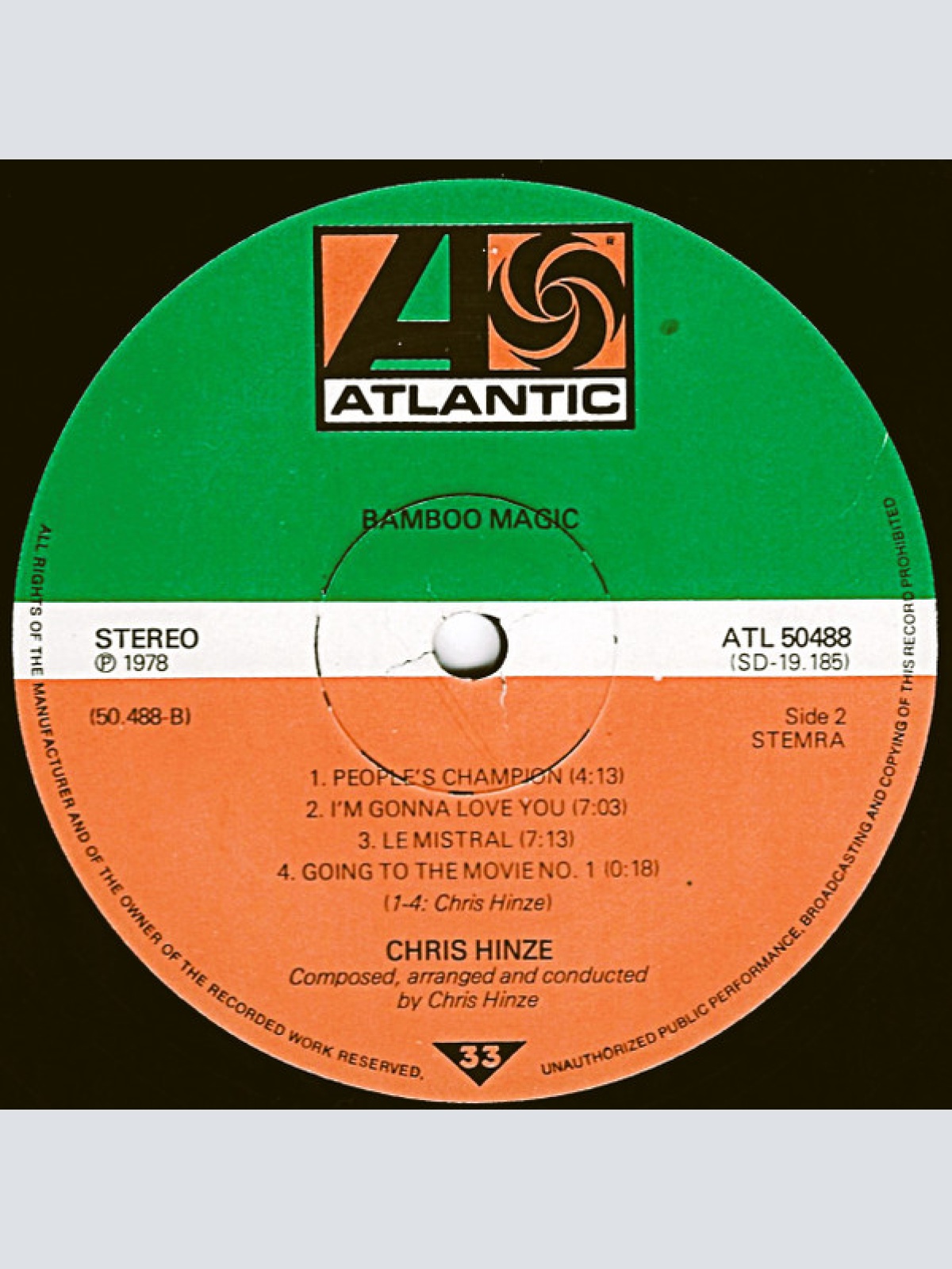 Vinyl / The Chris Hinze Combination - Bamboo Magic