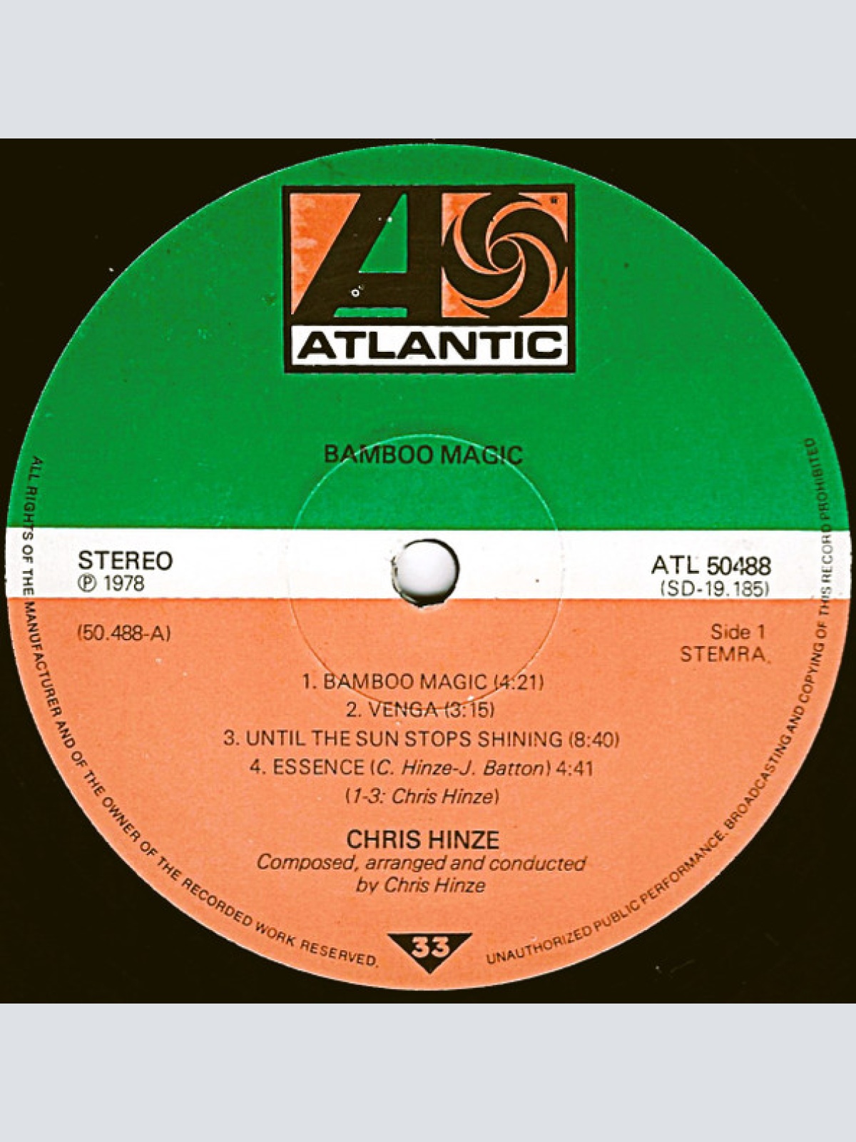 Vinyl / The Chris Hinze Combination - Bamboo Magic