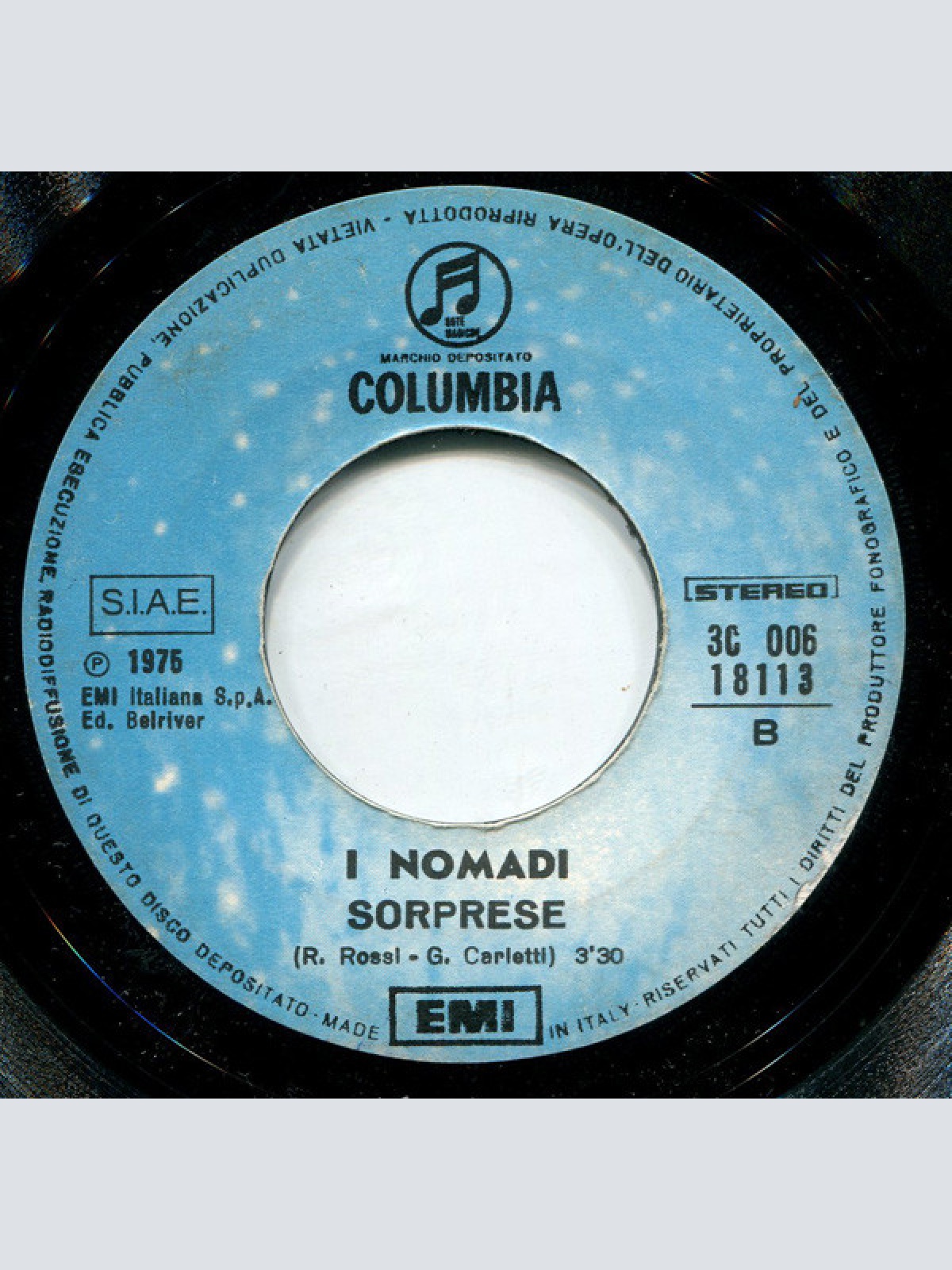 Vinyl / I Nomadi* - Gordon