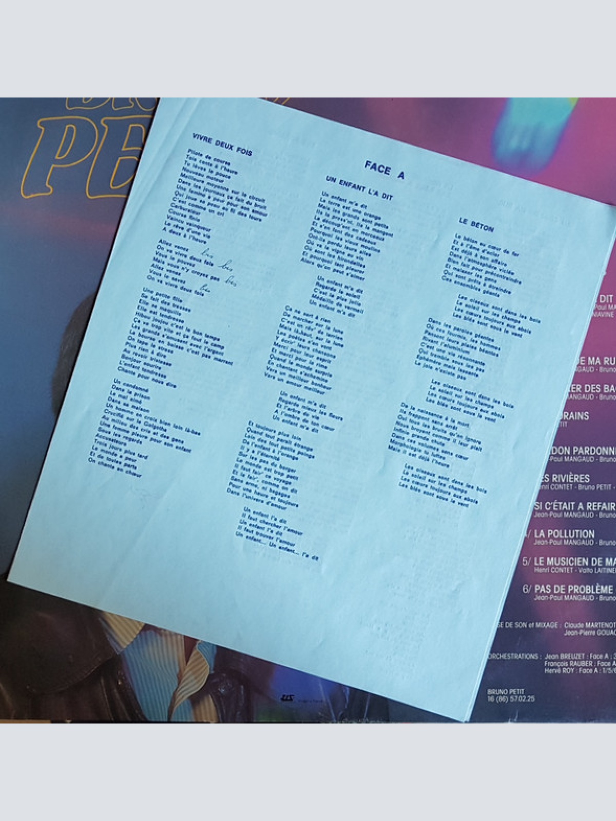 Vinyl / Bruno Petit* - Le Prêtre De La Chanson