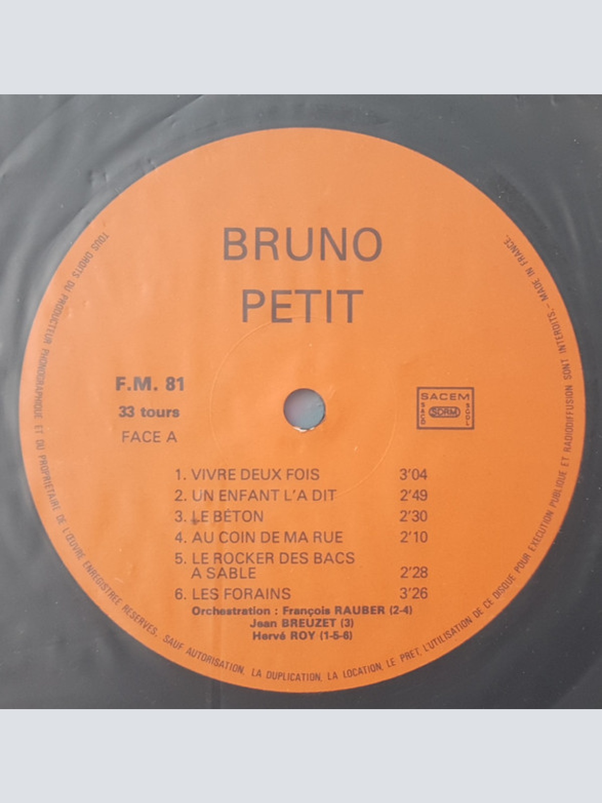 Vinyl / Bruno Petit* - Le Prêtre De La Chanson