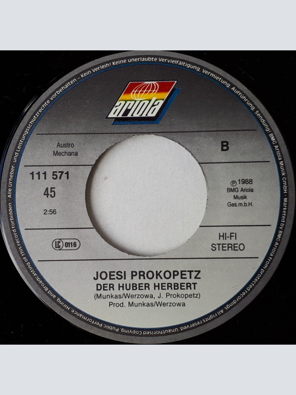 Vinyl / Joesi Prokopetz - Der Trick Mit Dem Hüftknick