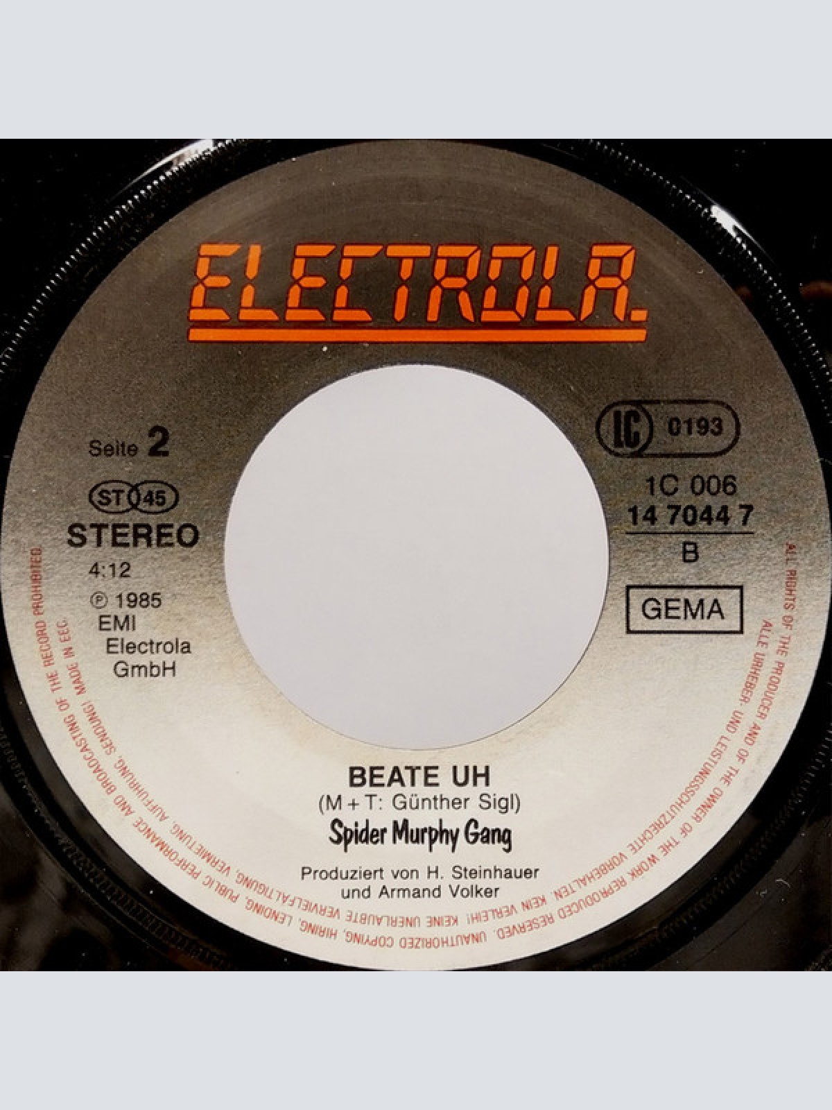 Vinyl / Spider Murphy Gang - Cadillac / Beate Uh