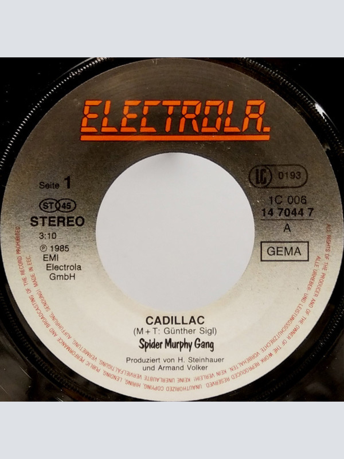 Vinyl / Spider Murphy Gang - Cadillac / Beate Uh