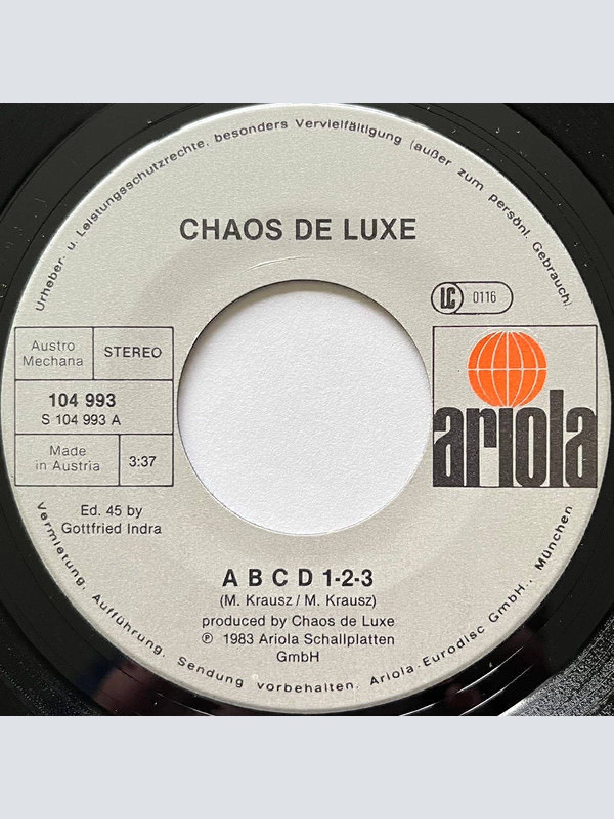 Vinyl / Chaos De Luxe - ABCD 1-2-3